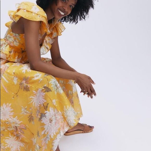 H&M Floral Yellow Maxi Dress - Picture 10 of 12